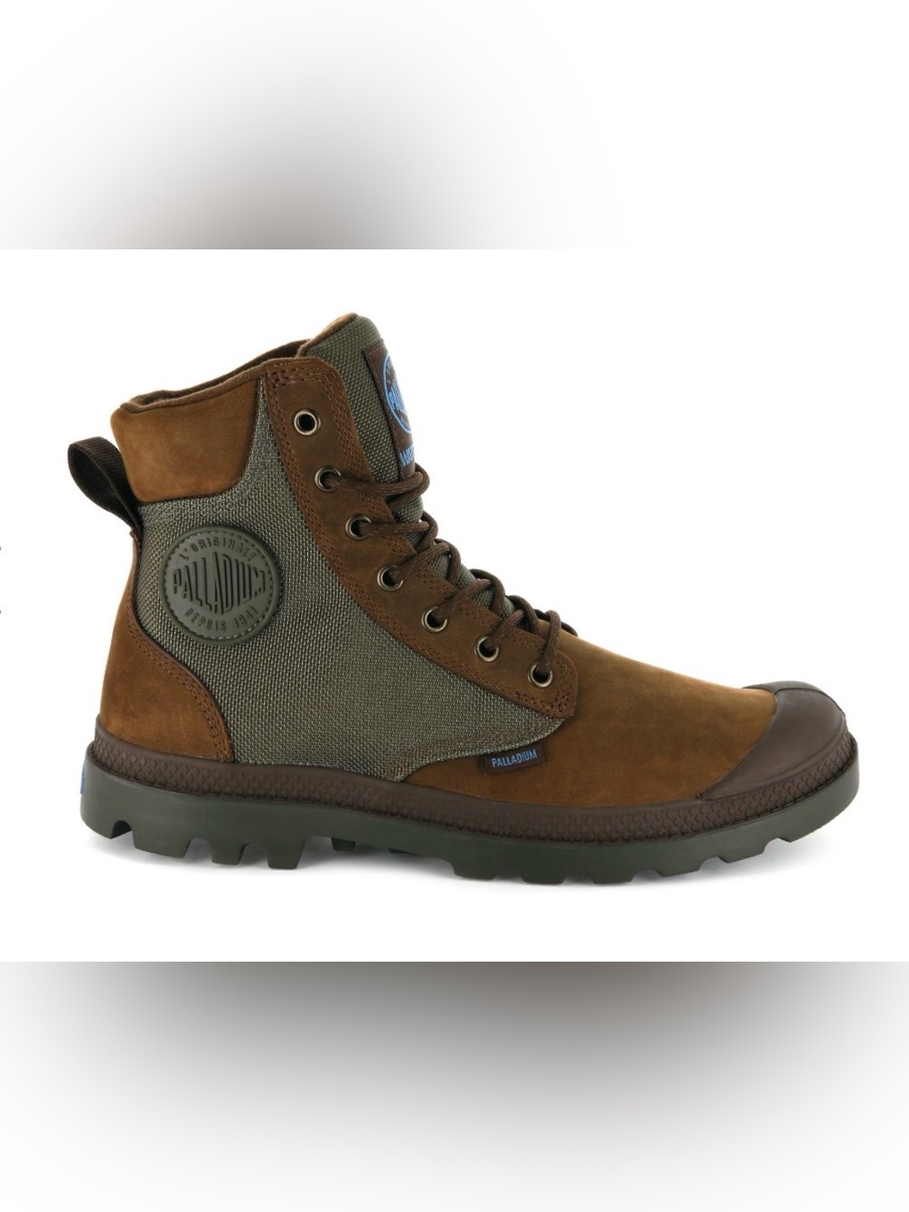 NIB Palladium Unisex Pampa Sport Cuff Boot Bridle Brown/Moon Mist - Size M6/Y6